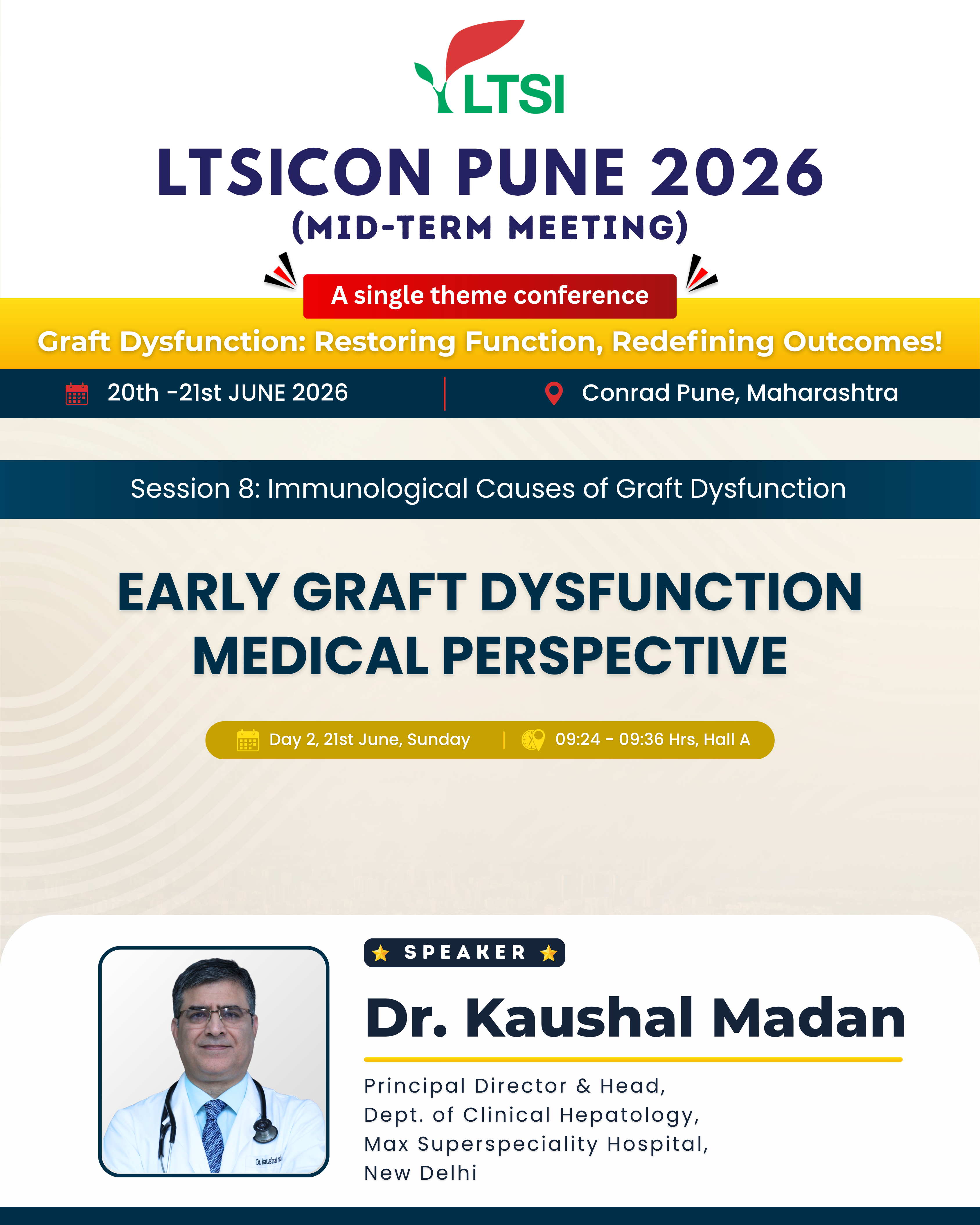 EARLY GRAFT DYSFUNCTION MEDICAL PERSPECTIVE