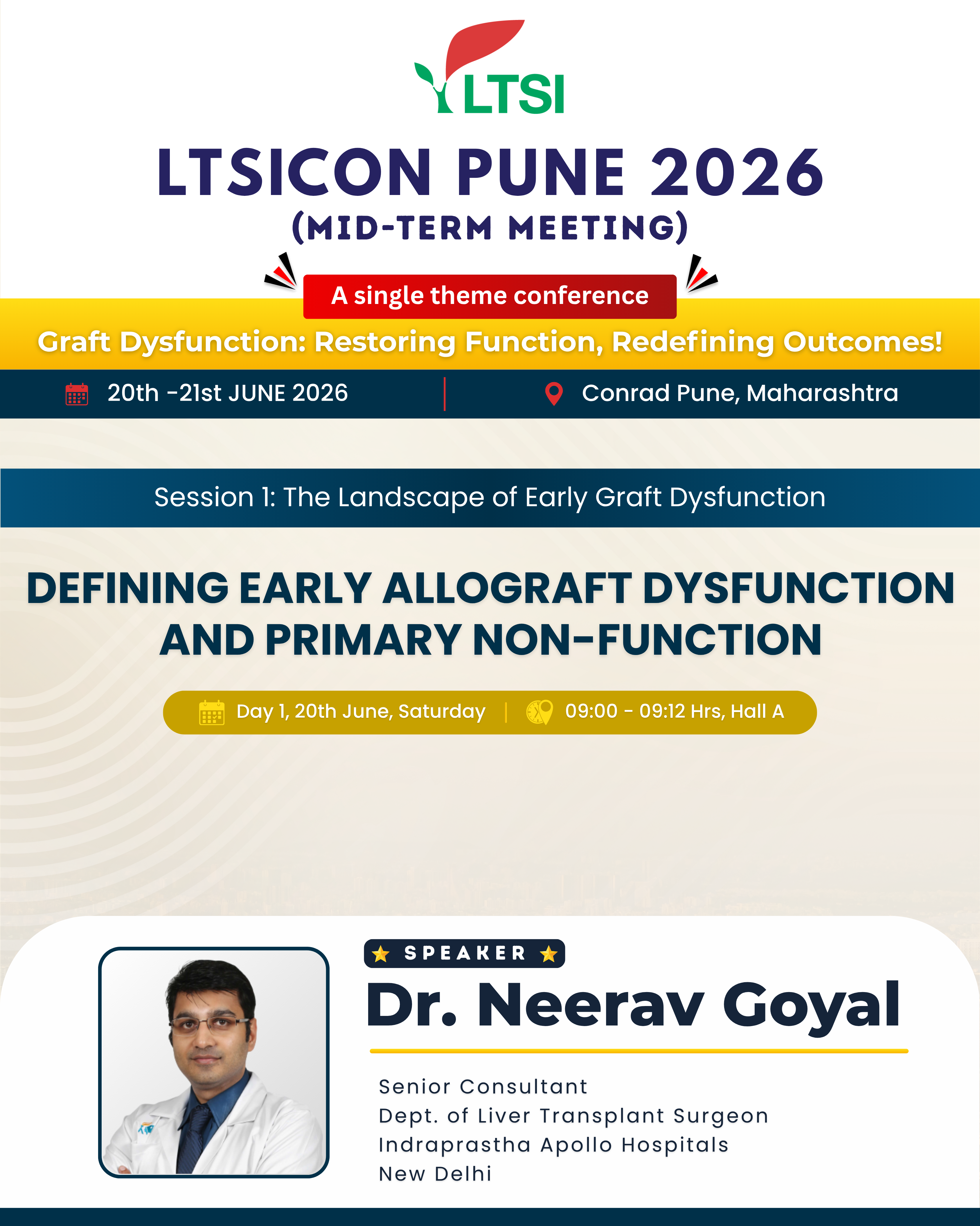 DEFINING EARLY ALLOGRAFT DYSFUNCTION AND PRIMARY NON-FUNCTION