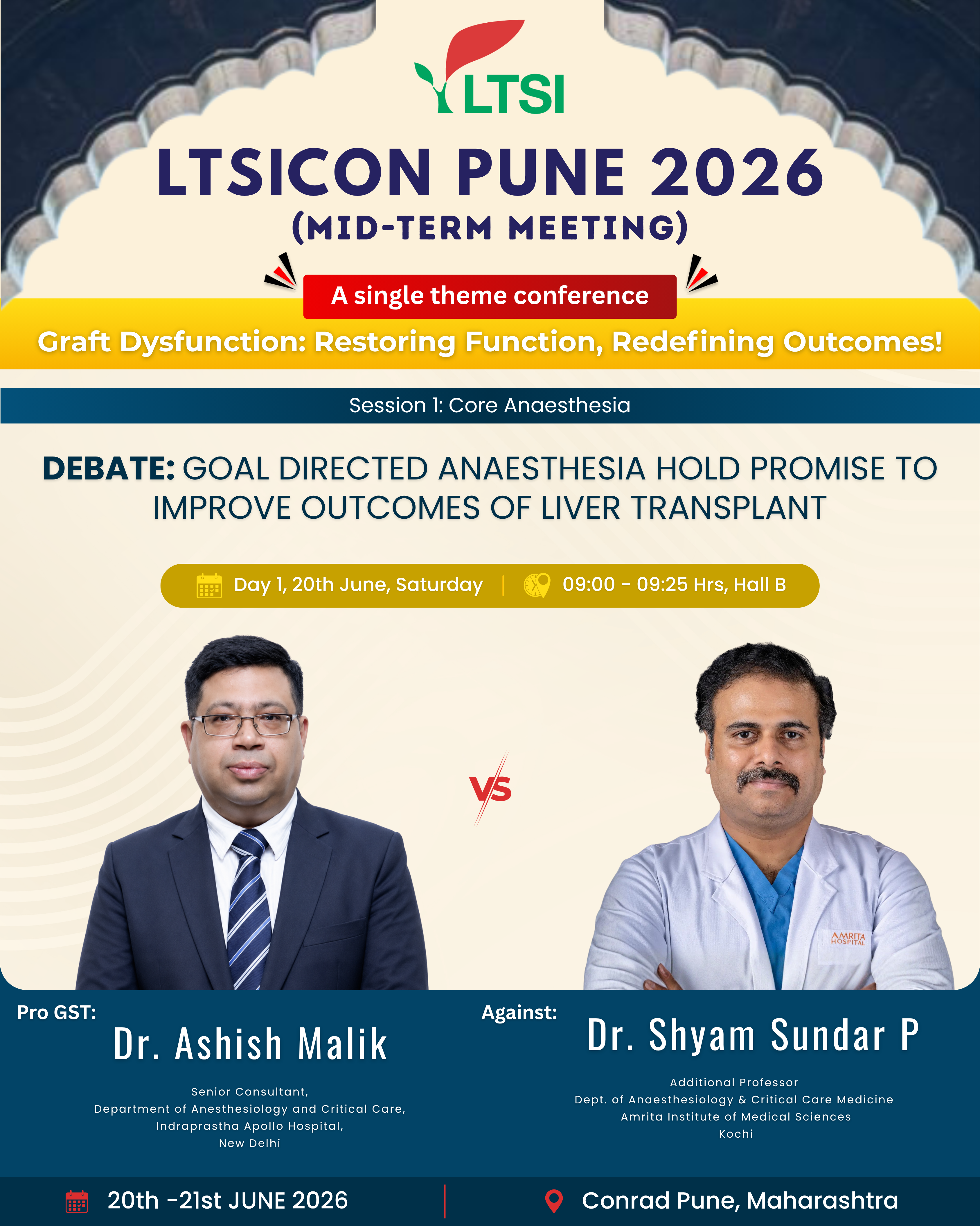 DEBATE: GOAL DIRECTED ANAESTHESIA HOLD PROMISE TO IMPROVE OUTCOMES OF LIVER TRANSPLANT